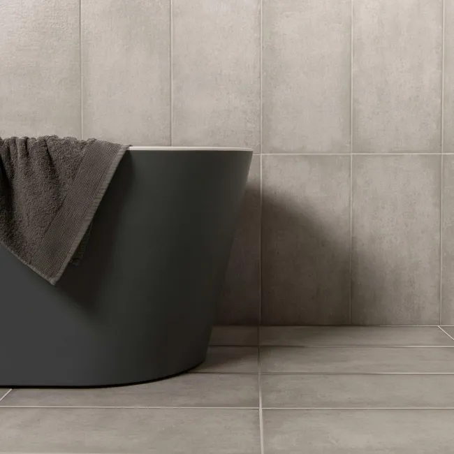 Samphire Light Grey Matt Stone Effect Wall And Floor Tiles