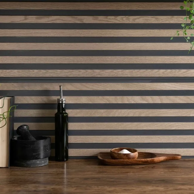 Timber Wood Slat Oak Ceramic Wall Tiles