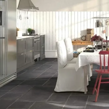 Bronte Black Rustic Stone Effect Tiles 320x320