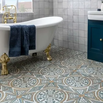 Gambol Multicolour Vintage Pattern Matt Wall and Floor Tiles