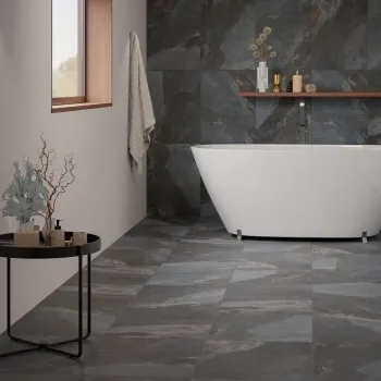 Lockstone Sapphire Blue Matt Slate Effect Wall and Floor Porcelain Tiles