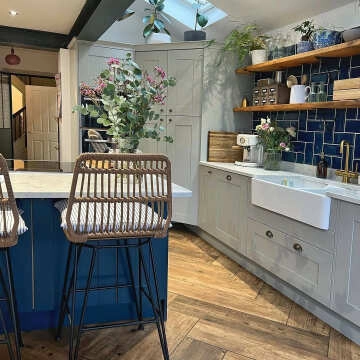 Bond Ceramic Street Blue Gloss Metro  Tiles