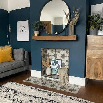 Scintilla Black Star Pattern Tiles