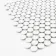 Pixel White Circular Porcelain Gloss Mosaic 19mm Tiles