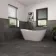 Devoke Dark Grey Matt Stone Effect Wall and Floor Tiles 597x297