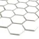 Pixel White 50x50 Hexagon Matt Mosaic Tiles