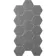 Chalkstone Hexagon Ash Grey Matt Stone Effect Wall And Floor Tiles