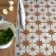 Scintilla Paprika Orange Star Pattern Tiles