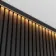 Trepanel® Black Wood Acoustic Panel Top Trim with Lighting Option