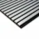 Trepanel Design® Grey Metallic Silver on Black Felt Acoustic Wood Slat Panels