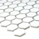 Pixel White 23x23 Hexagon Gloss Mosaic Tiles