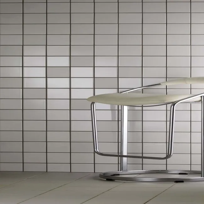 Prismatics Grey Gloss Ceramic Wall Tiles