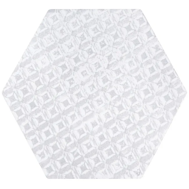 Souk Patchwork Hexagon Grey Patterned Matt Wall and Floor Tiles