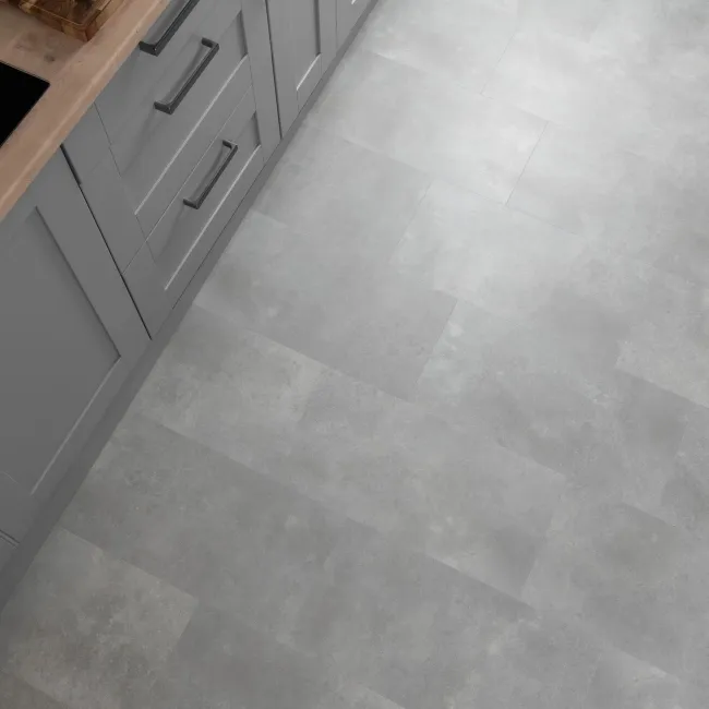 Trepanel Lux Mid Grey LVT Stone Effect SPC Vinyl Flooring