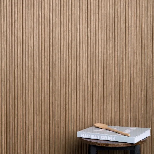 Trepanel Flex® Smoked Oak Flexible Wood Panels 1200x600