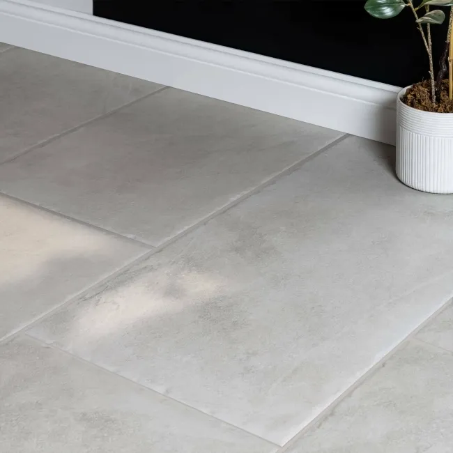 Bronte Country Bianco Light Grey Stone Effect Floor Tiles