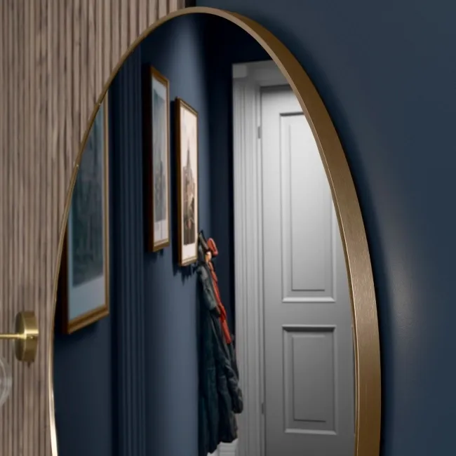 Trepanel Customise® Aluminium Framed Round Mirror Bronze 1000mm