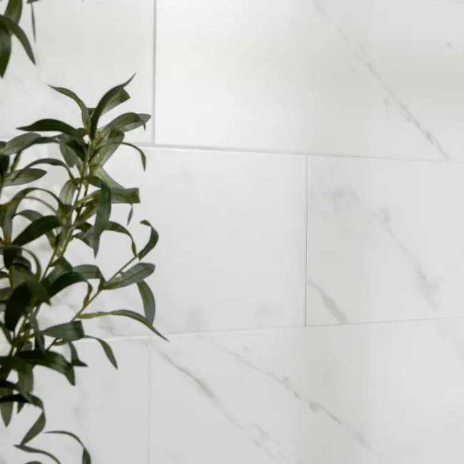 Ambience White Matt Marble Effect Wall Tiles