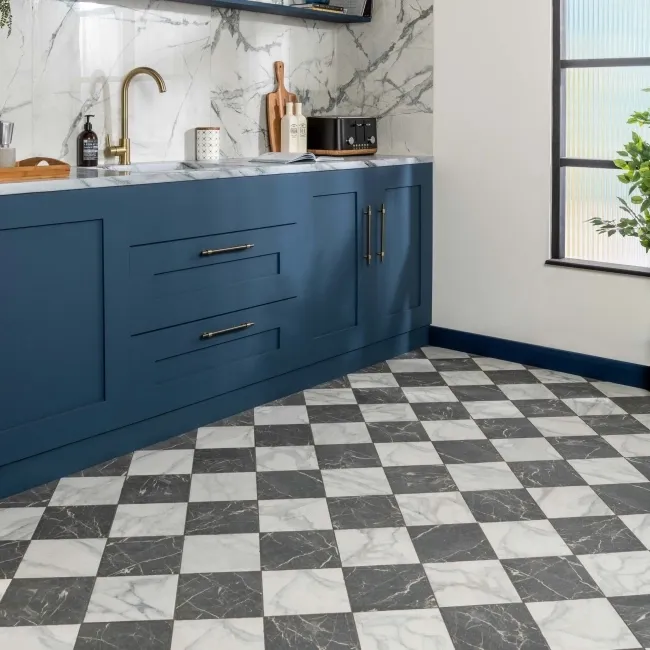 Camden Black Marble Effect Wall and Floor Tiles