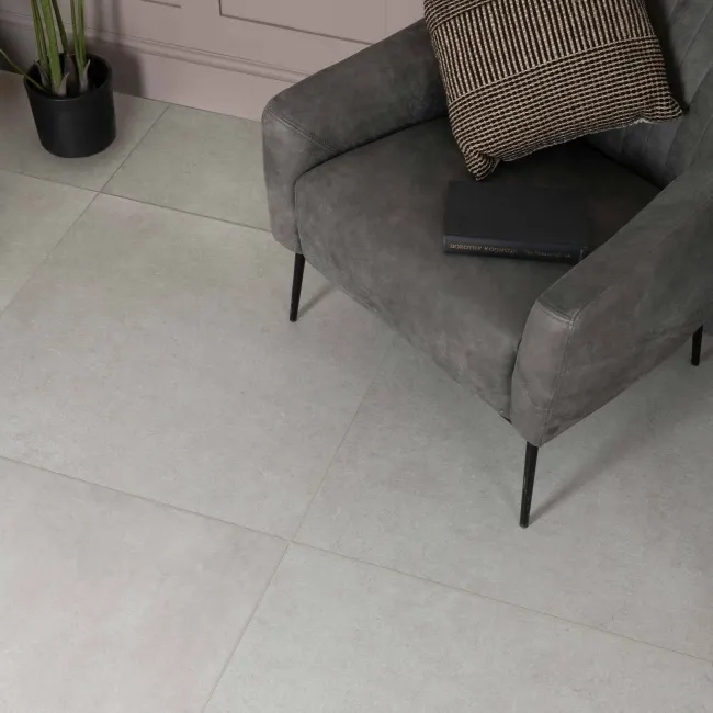 Carbon Chalk Concrete Effect Tiles