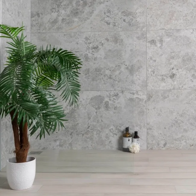 Hamptons Lime Washed White Wood Effect Porcelain Floor Tiles