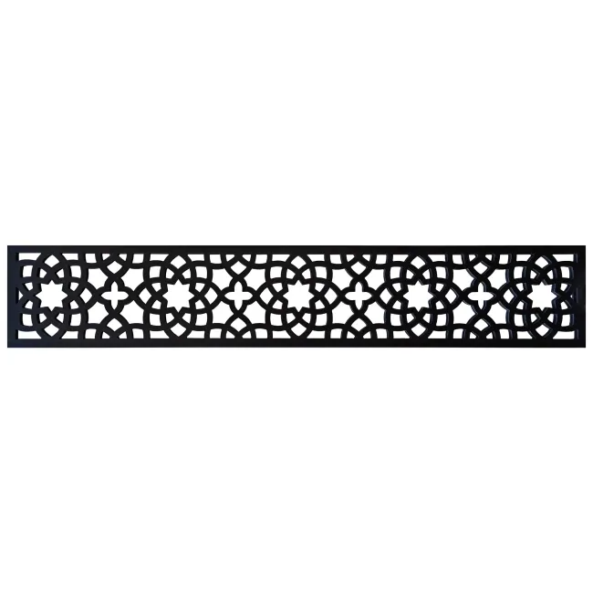 LuxeLine® Composite Classic Straight Top Fence Screen - Moroccan Design
