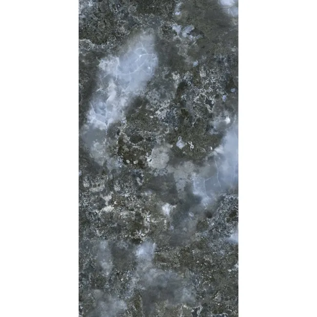 Deluxe Blue Polished Onyx Marble Effect Tiles