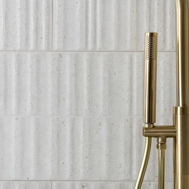 Dover Waves Bone Beige Matt Stone Effect Wall Tiles