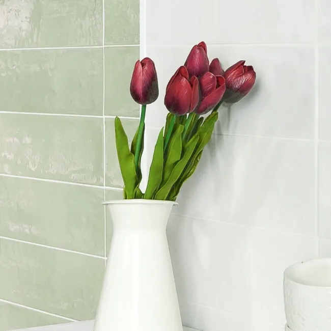 Rustic Eton Green Gloss Metro Wall Tiles