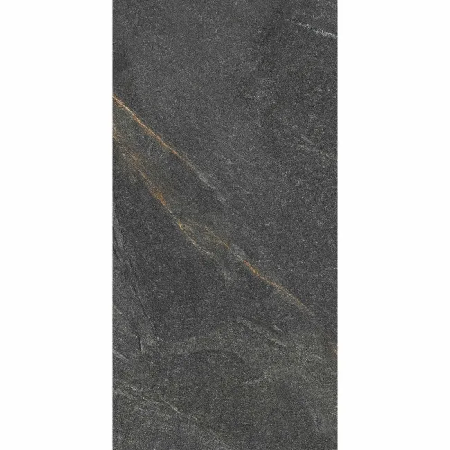 Devoke Dark Grey Matt Stone Effect Wall and Floor Tiles 597x297