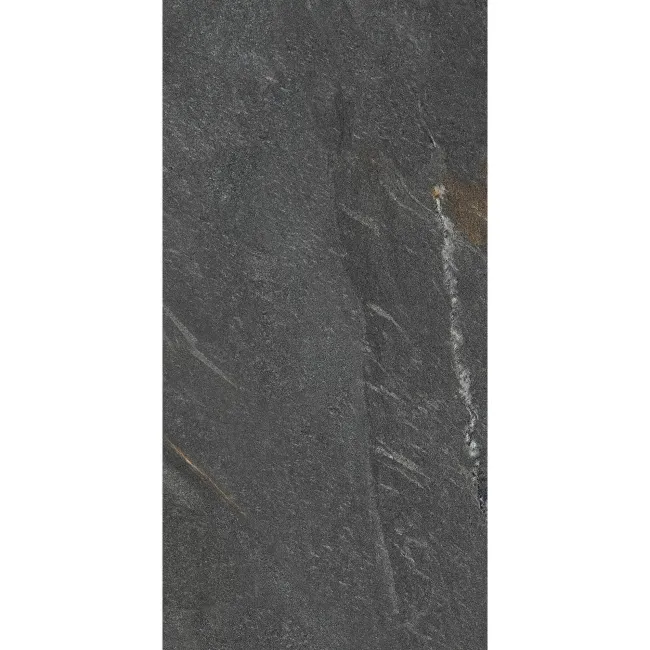 Devoke Dark Grey Matt Stone Effect Wall and Floor Tiles 597x297