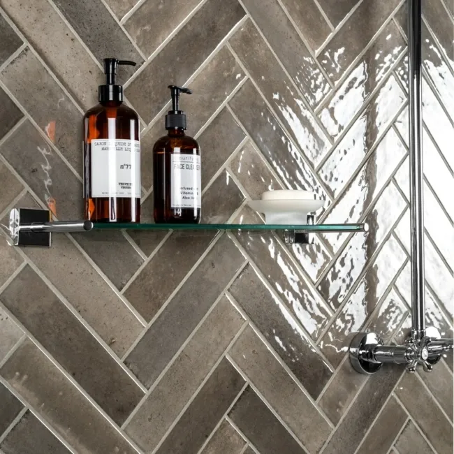 Hope Espresso Wall Gloss Brown Brick Tiles