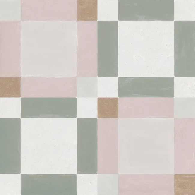 Kandi Bubblegum Pink Porcelain Patterned Wall and Floor Tiles