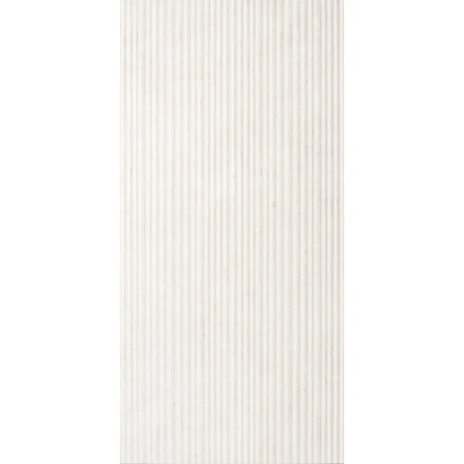 Fargo White Matt Stone Effect Structured Wall Tiles 1200x600