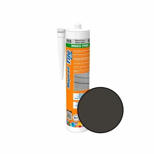 Mapesil AC 120 Tile Matt Black Silicone Sealant
