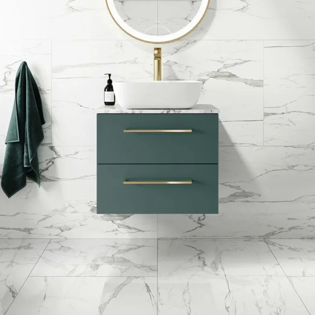 Modern Statuario Polished Marble Effect Tiles 600x1200