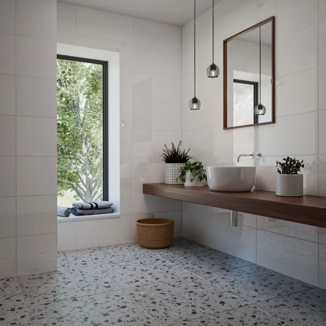 Lounge Polished Light Grey Stone Effect 300x600 Wall And Floor Tiles