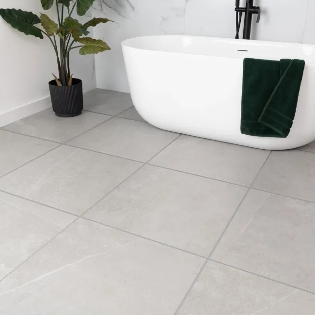Driftstone Matt Grey Anti Slip Stone Effect Wall and Floor Tiles