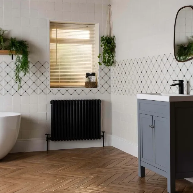 Dante Sand Cross Beige Matt Patterned Wall and Floor Tiles