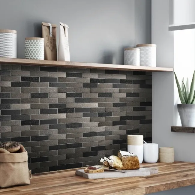 Tephra Night Jewels Linear Mosaic Tiles