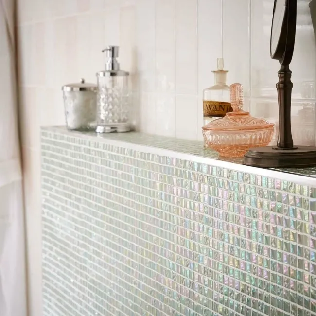 Tints Gloss Rose Pink Brick Tiles