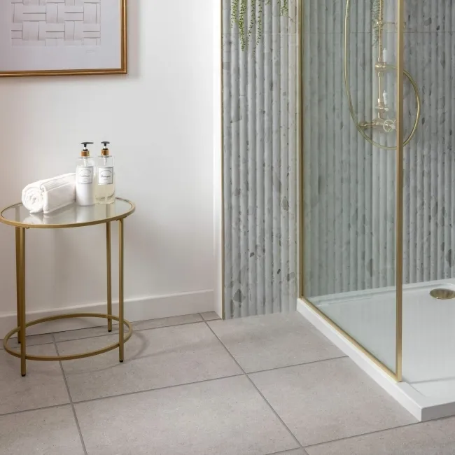 Troverta Ash Grey Matt Stone Effect 600x600 Wall And Floor Tiles