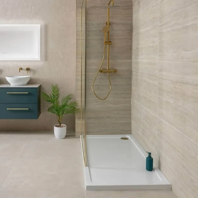 Vesta Beige Matt Travertine Effect Wall and Floor Tiles
