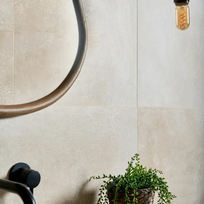 Yuri® Sand Beige 90% Recycled Stone Effect Tiles