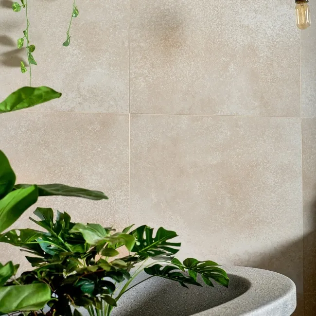 Yuri® Sand Beige 90% Recycled Stone Effect Tiles