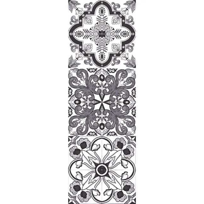 Eloquence Sloe Black Matt Patterned Wall Tiles