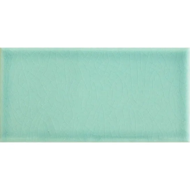 Antique Varenne Gloss Teal Flat Crackle Metro Wall Tiles