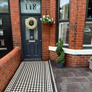 Churchill Snow & Midnight Border Tiles