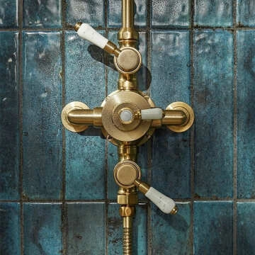 Hope Blue Gloss Brick Effect Wall Tiles