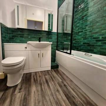 Hope Olive Wall Gloss Green Brick Tiles